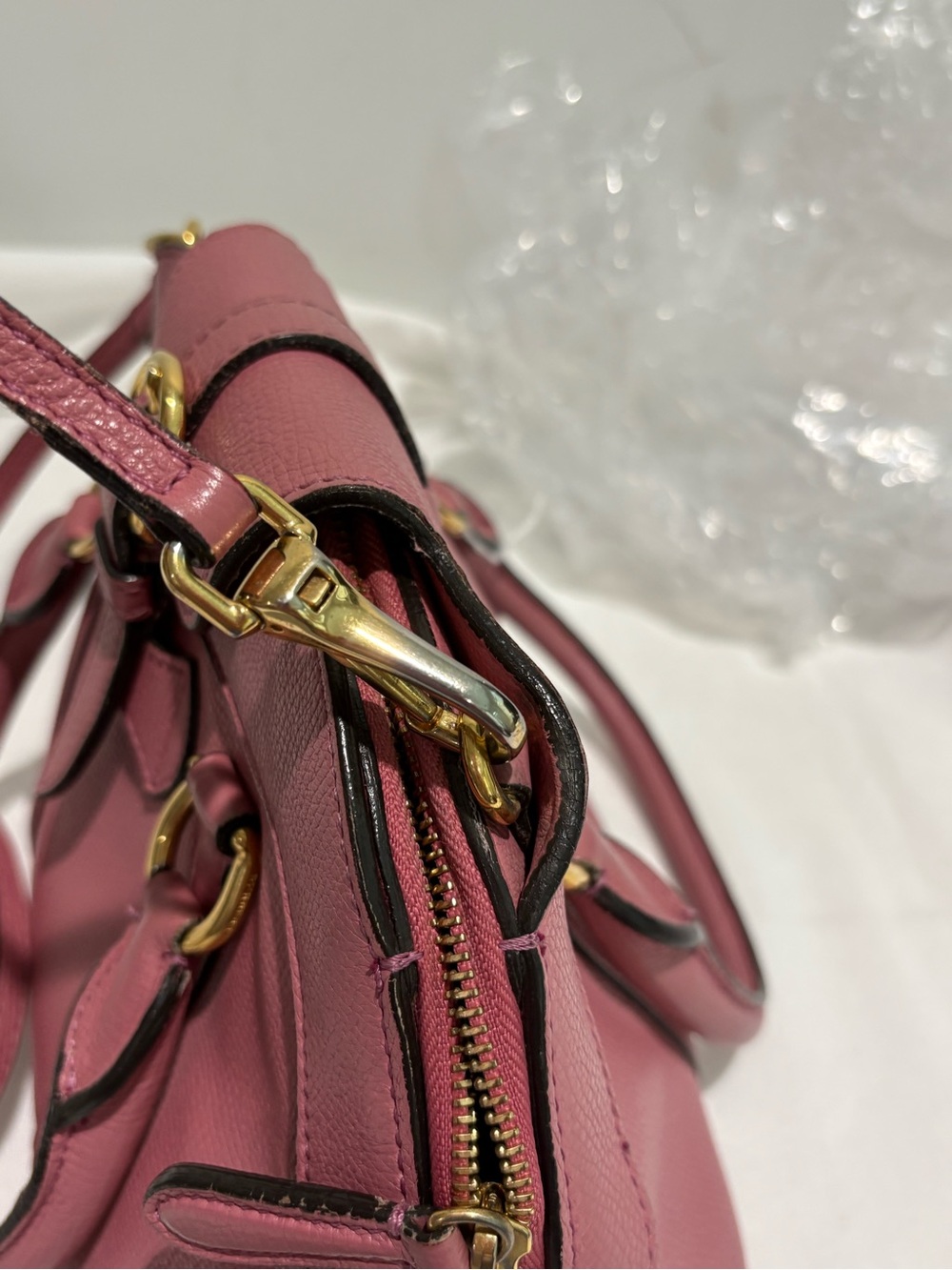 Authentic Burberry Banner Small Pink Leather Satchel Crossbody w/ certificate - Picture 14 of 15
